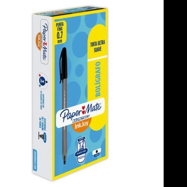 BOLIGRAFO KILOMETRICO 0.7MM REDONDO NEGRO E12